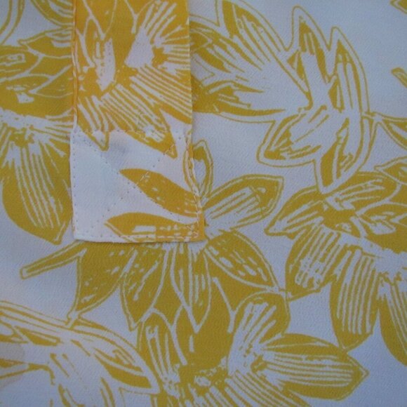 J. Crew Shirt Long Sleeve Floral Yellow Size XL - Picture 3 of 4